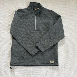 Eddie Bauer Men's Quilted 1/4 Zip Fleece, small